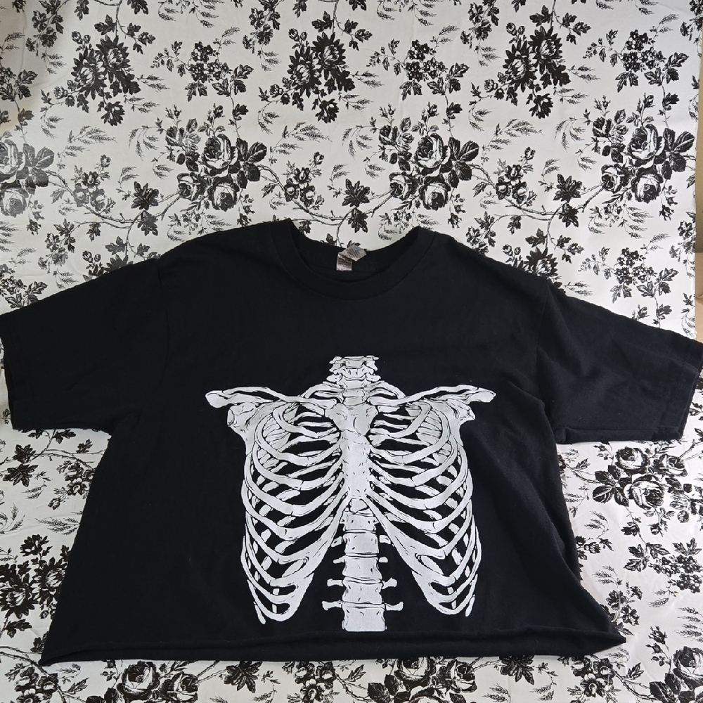 Black Skeleton Print N11